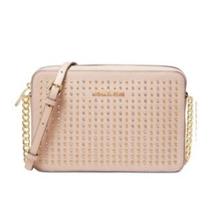 Michael Kors Studded Leather East West Crossbody